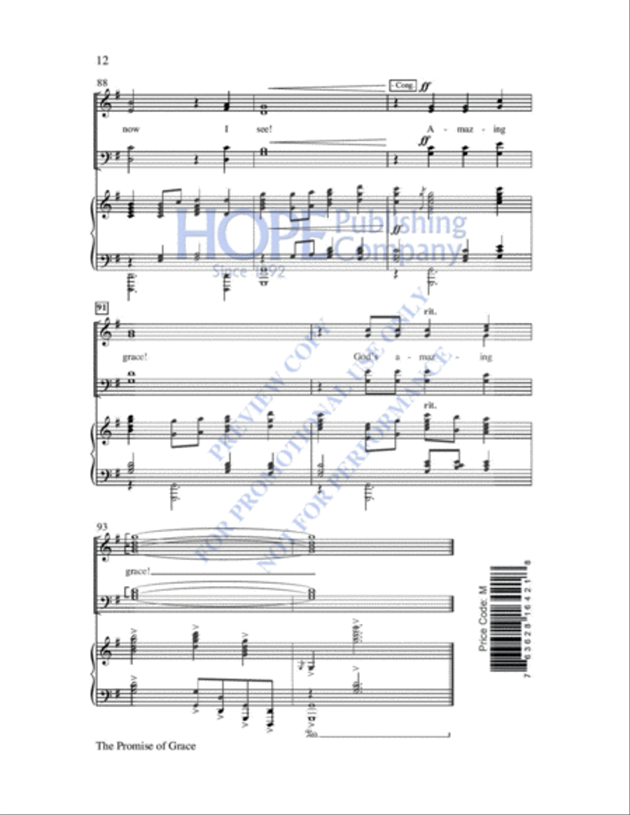 The Promise of Grace Choir scores gallery preview page 13