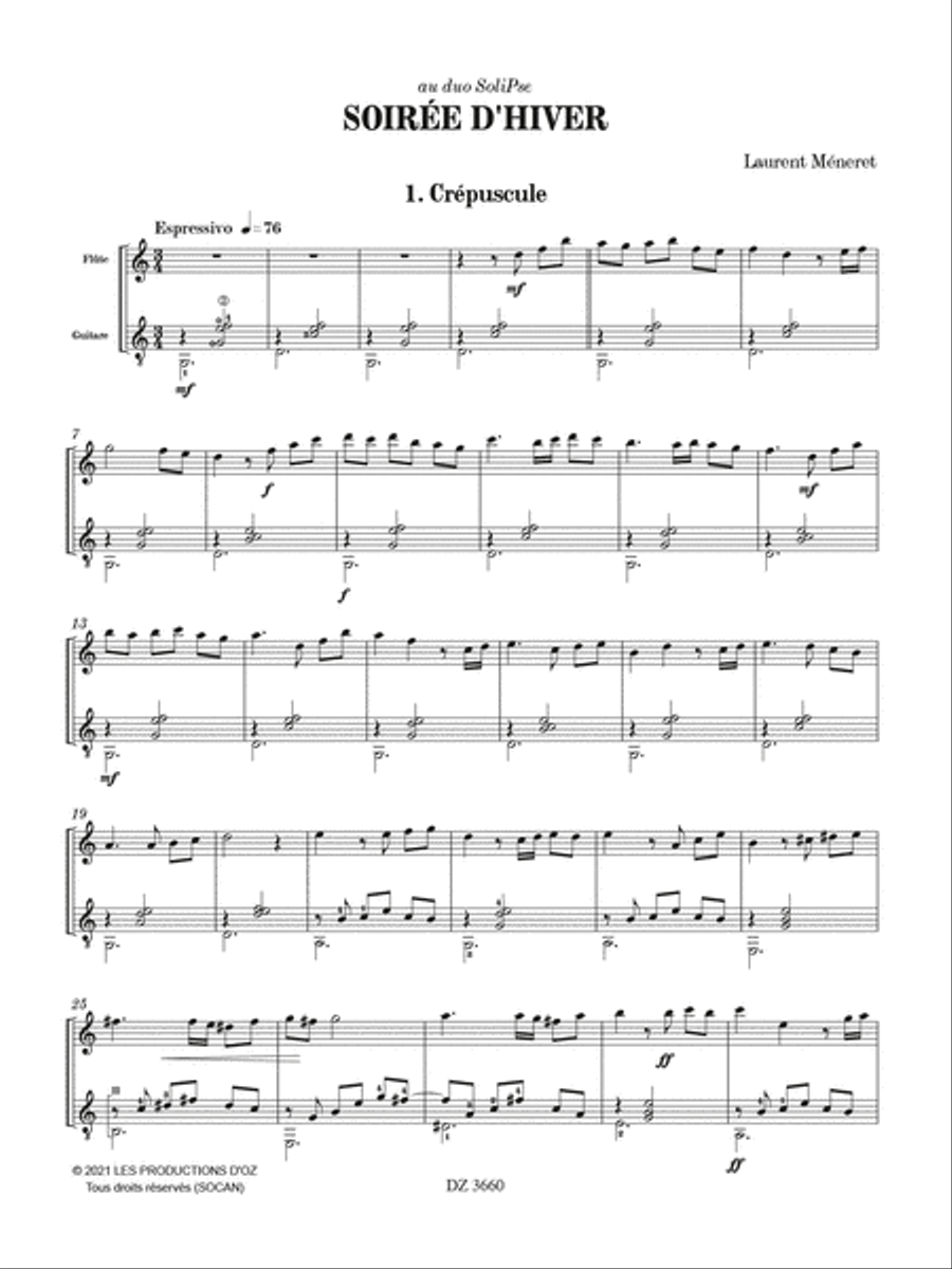Soirée d'hiver Soirée d'hiver Flute scores gallery preview page 2