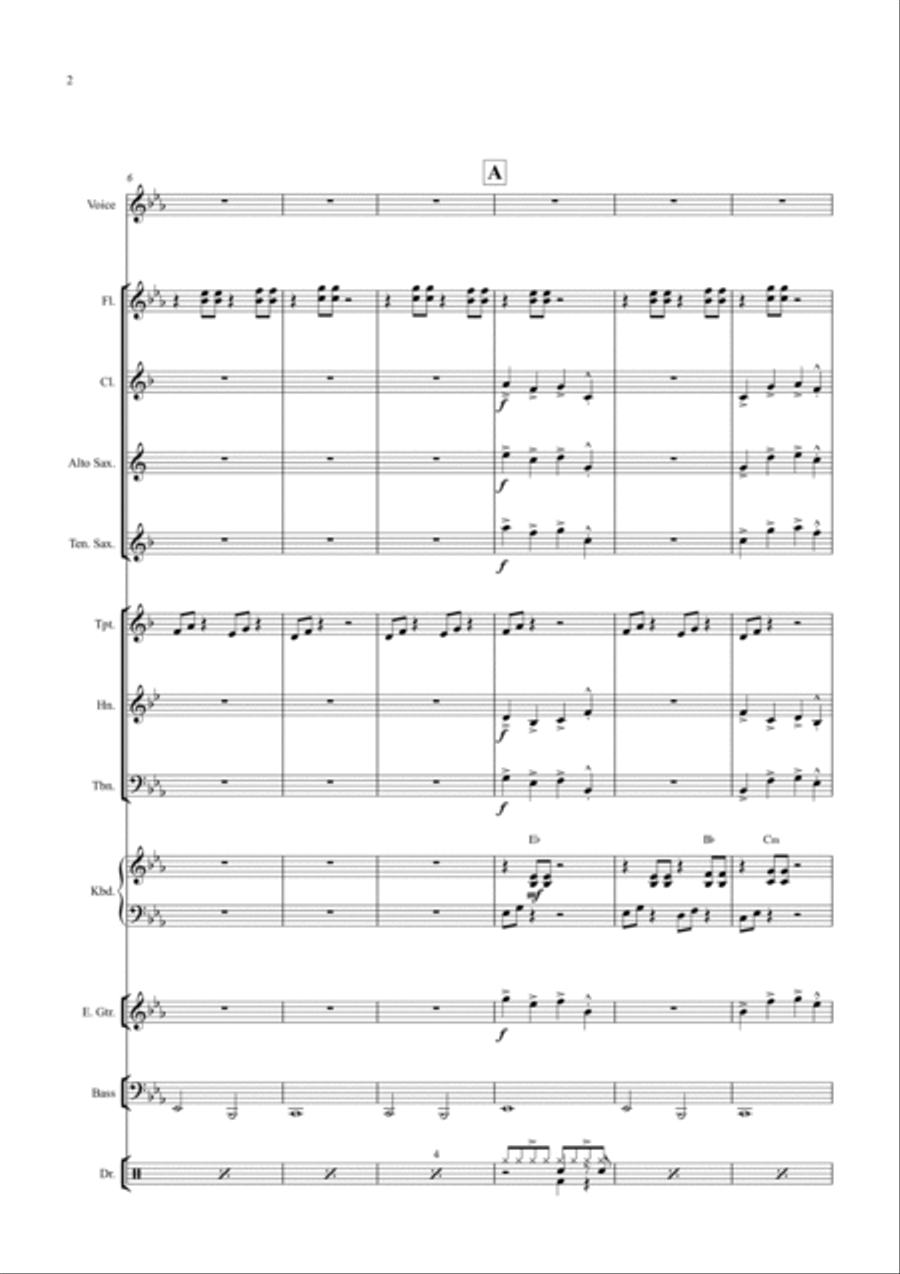 Reggae Klokje (Kling Klokje Kling) Concert Band scores gallery preview page 4
