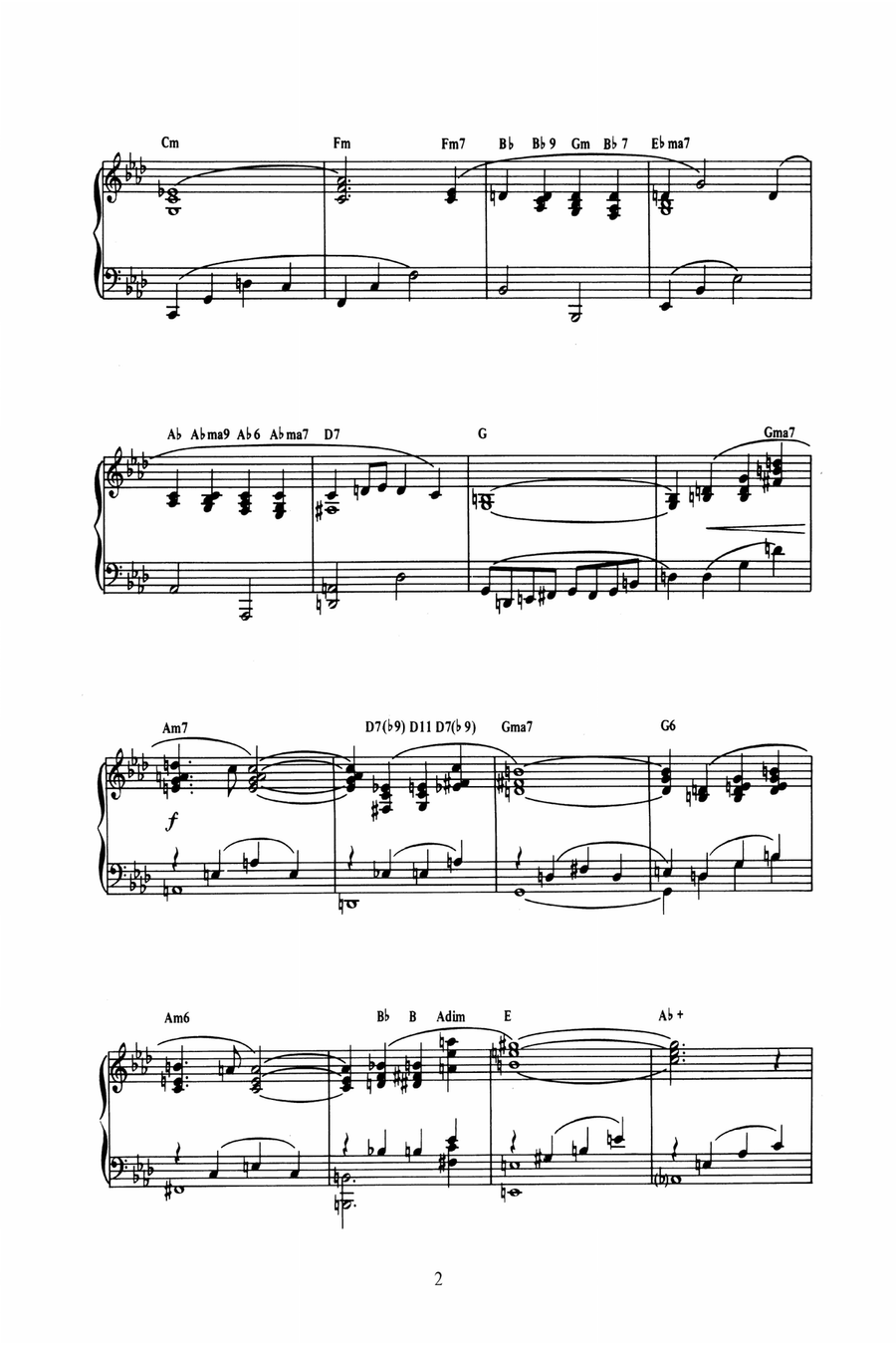 All The Things You Are Piano Solo scores gallery preview page 2