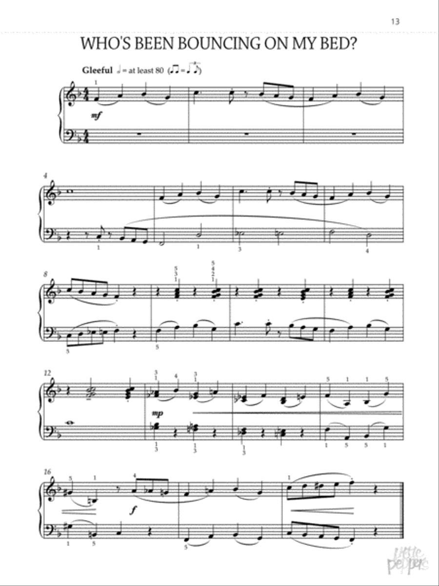 Easy Little Peppers Piano Solo scores gallery preview page 3