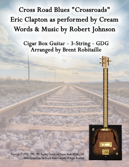 Cross Road Blues (crossroads) by Cream - Electric Guitar - Digital Sheet  Music