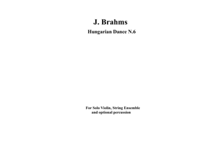 J. Brahms, Hungarian Dance N.6