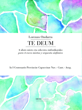 Book cover for TE DEUM - Score Only