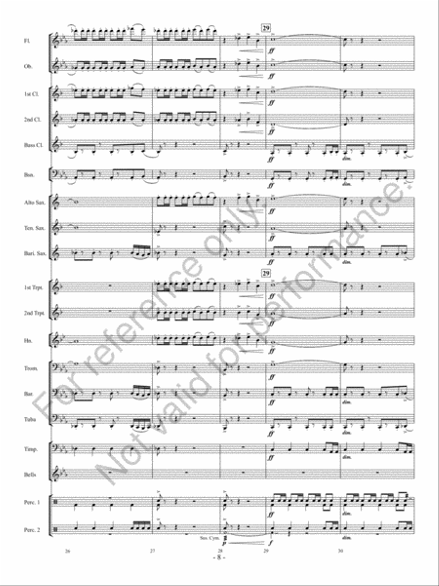 Implacato Concert Band scores gallery preview page 7