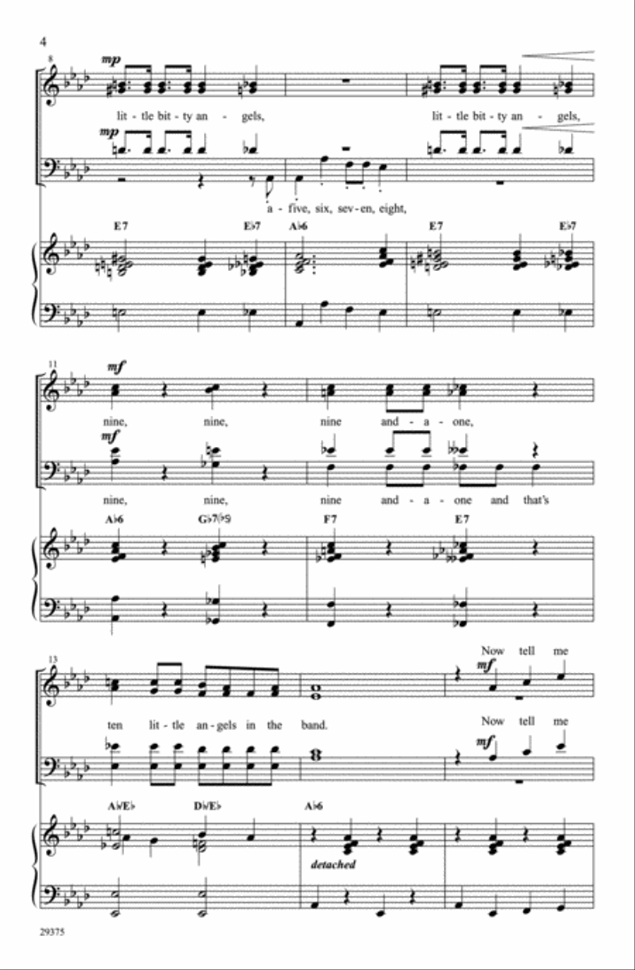 Band of Angels Band of Angels 4-Part scores gallery preview page 3