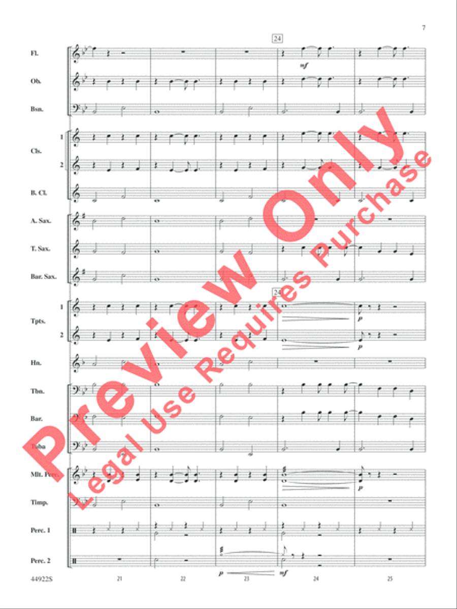 Bright Bright Concert Band scores gallery preview page 7