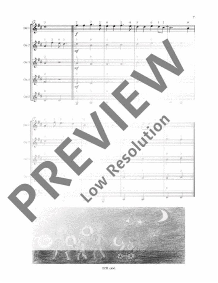 Guitar-Intro Guitar Ensemble scores gallery preview page 8
