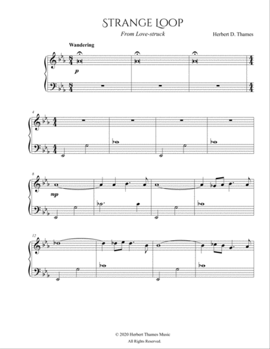 Strange Loop Piano Solo scores gallery preview page 3