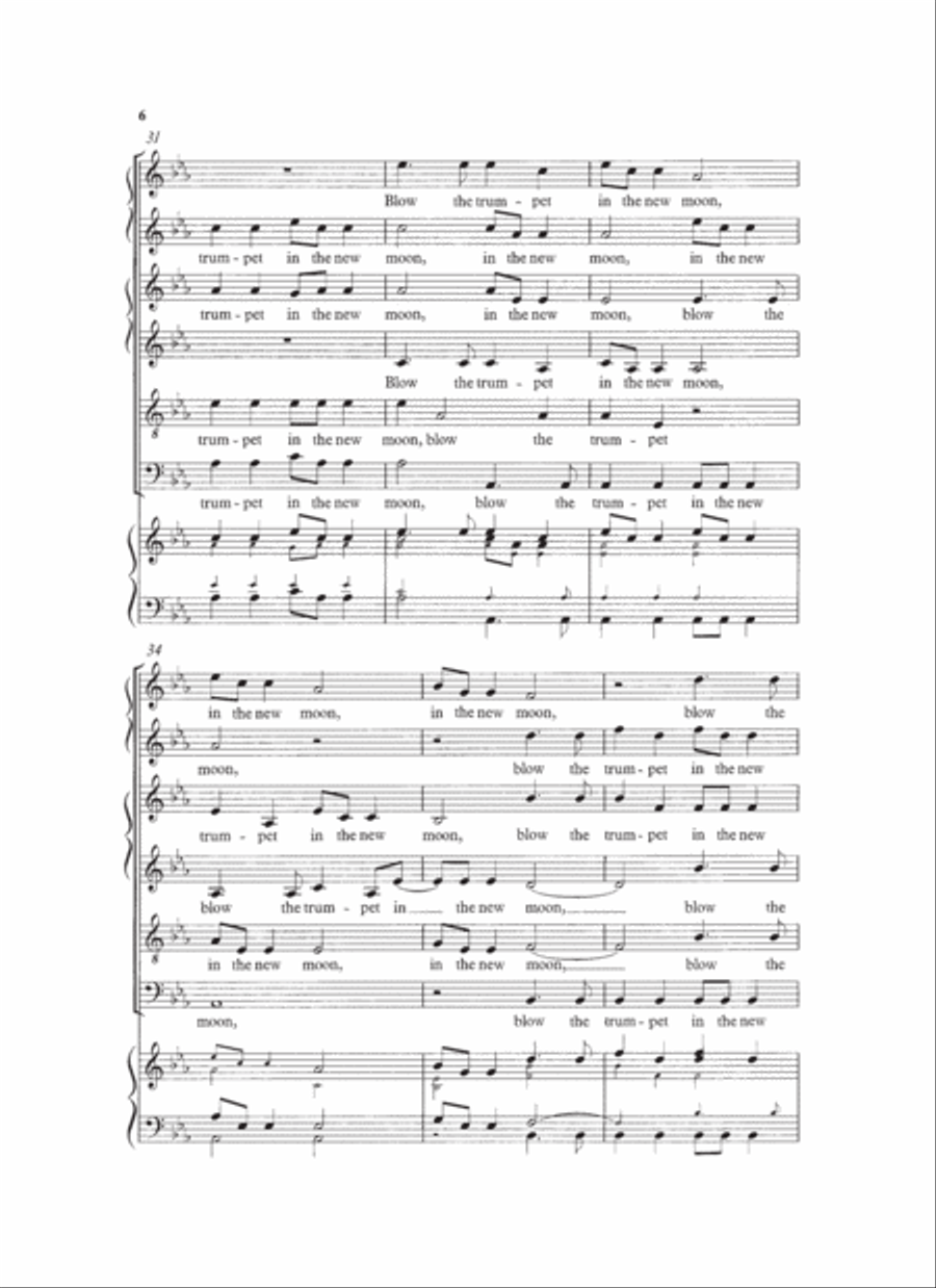 Sing Joyfully SSAATB scores gallery preview page 6