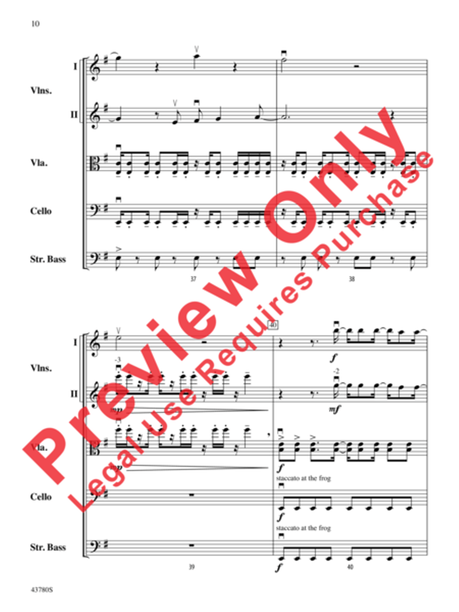 Bring Me to Life String Orchestra scores gallery preview page 11