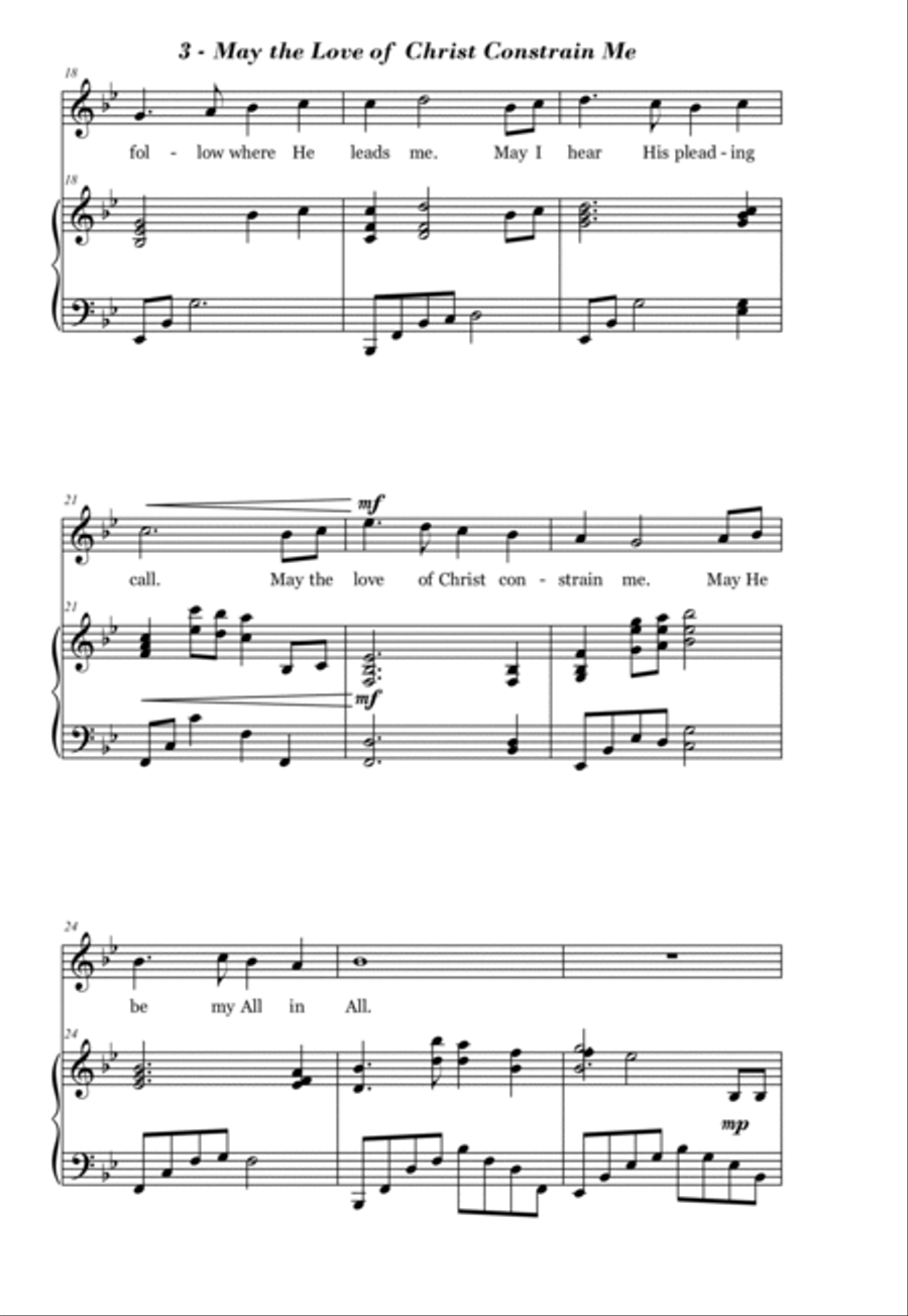 May The Love of Christ Constrain Me Soprano Voice scores gallery preview page 3