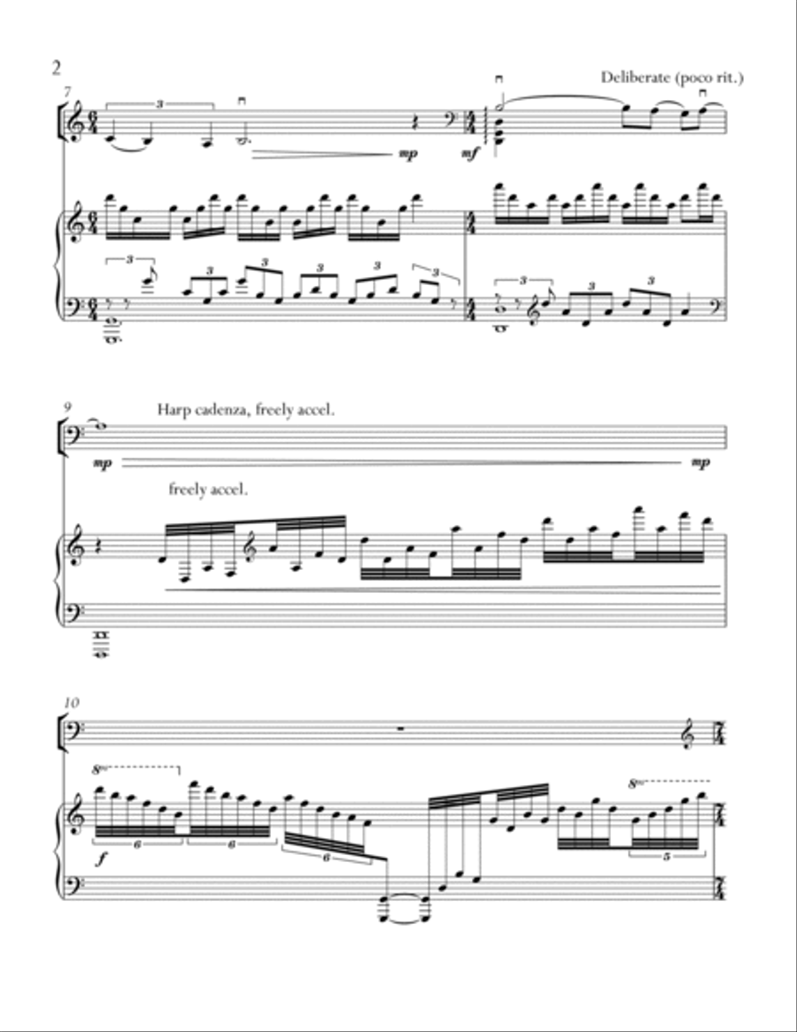 Serenade for Violoncello and Harp String Duet scores gallery preview page 4
