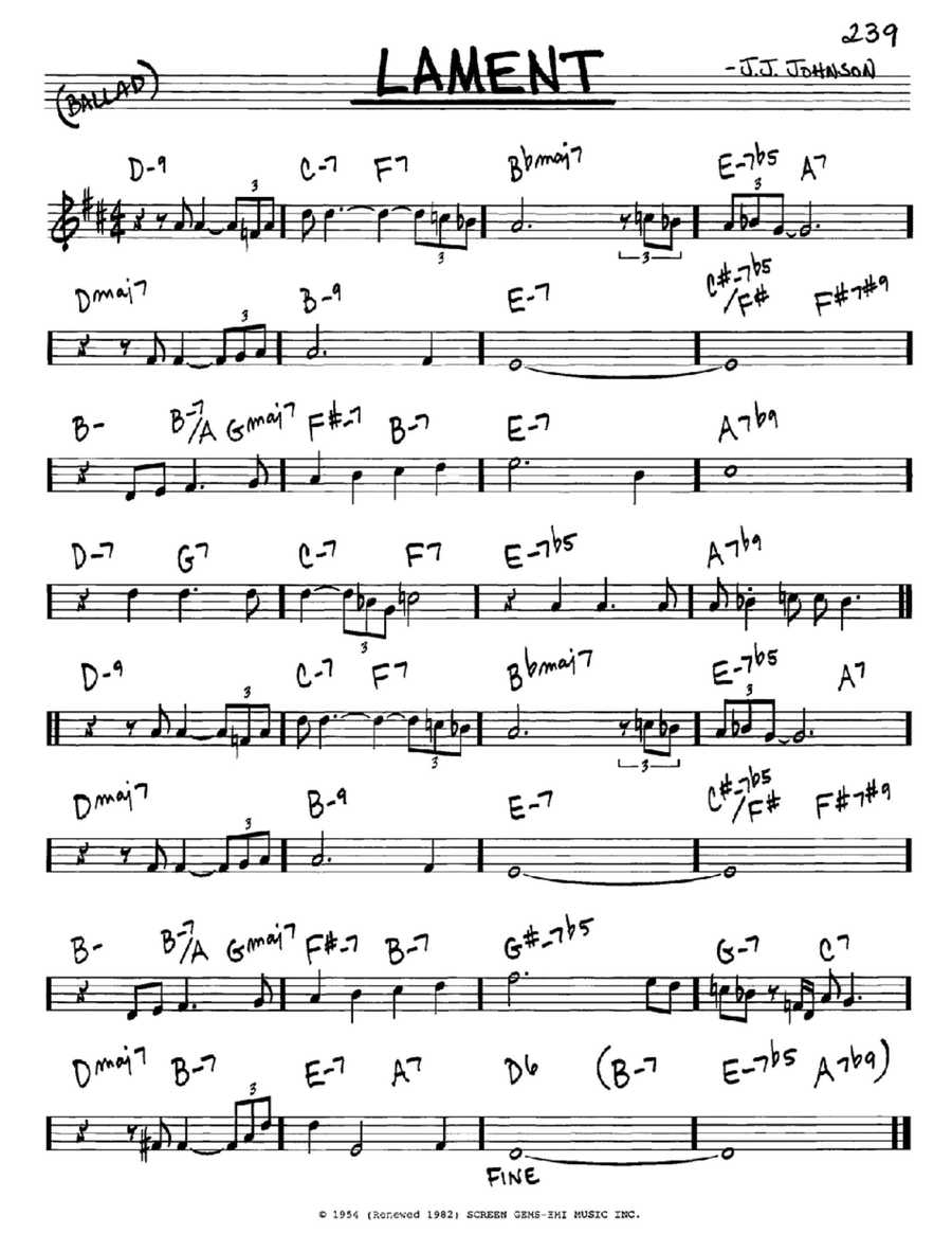 Lament Piano scores gallery preview page 1