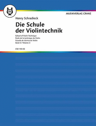 Book cover for School of Violin Technique - Volume 3