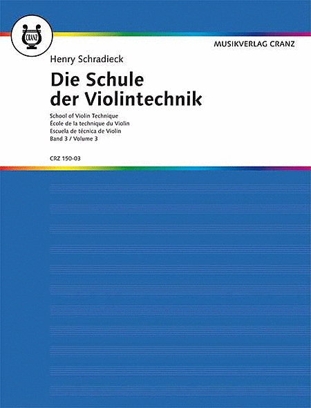 School of Violin Technique - Volume 3