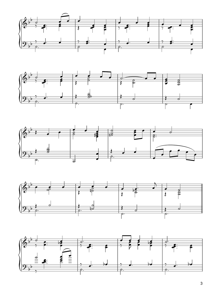 Mistletoe And Wine Piano Solo scores gallery preview page 3