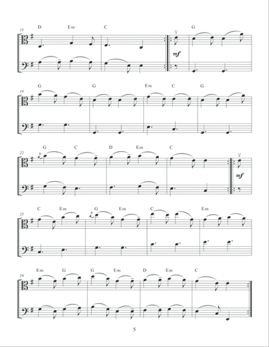 Scottish Airs and Dances for Viola & Cello (or Solo Viola) Cello scores gallery preview page 6