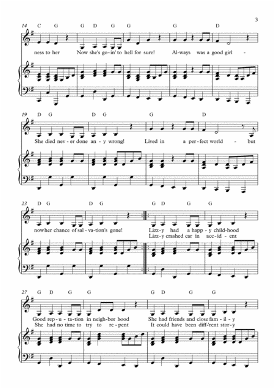Good Girl Good Girl Voice scores gallery preview page 3