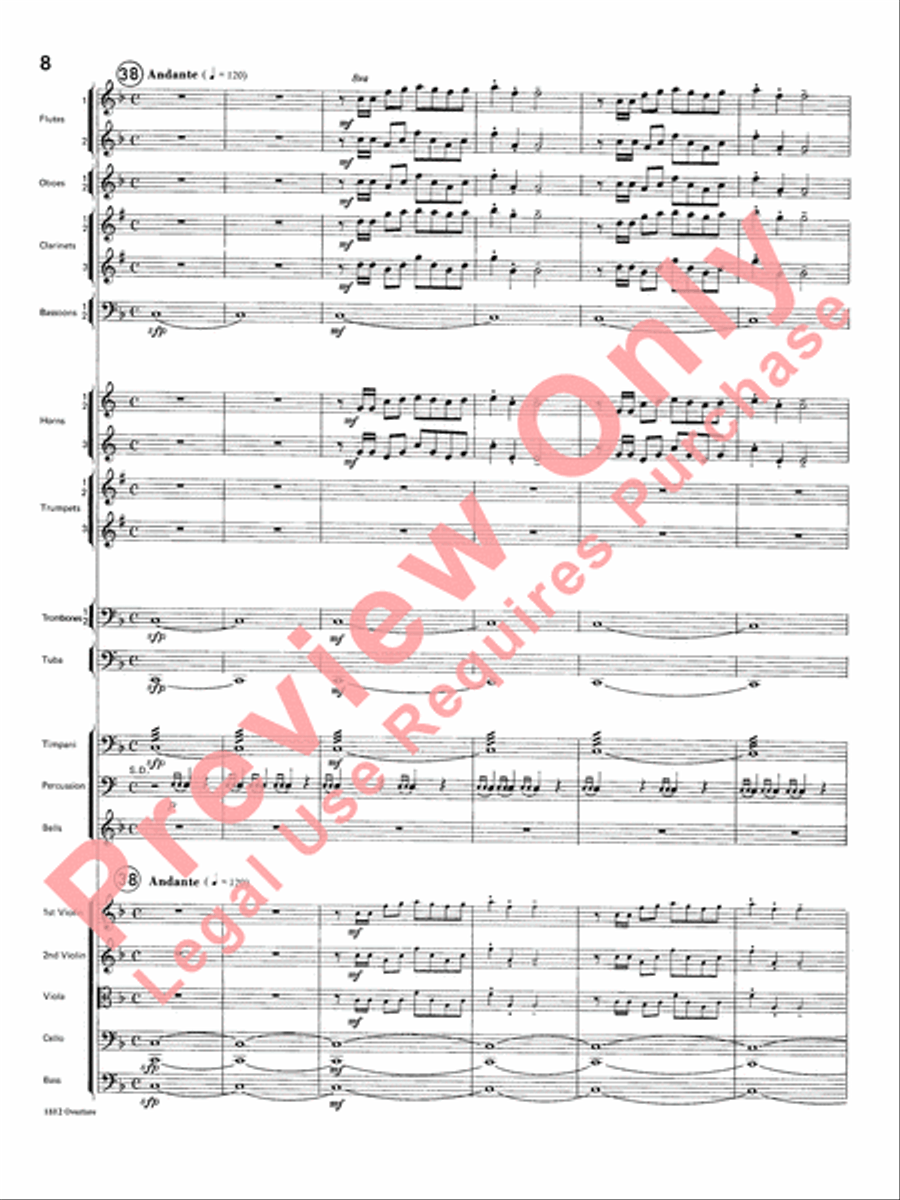 Overture 1812 Overture 1812 Full Orchestra scores gallery preview page 9