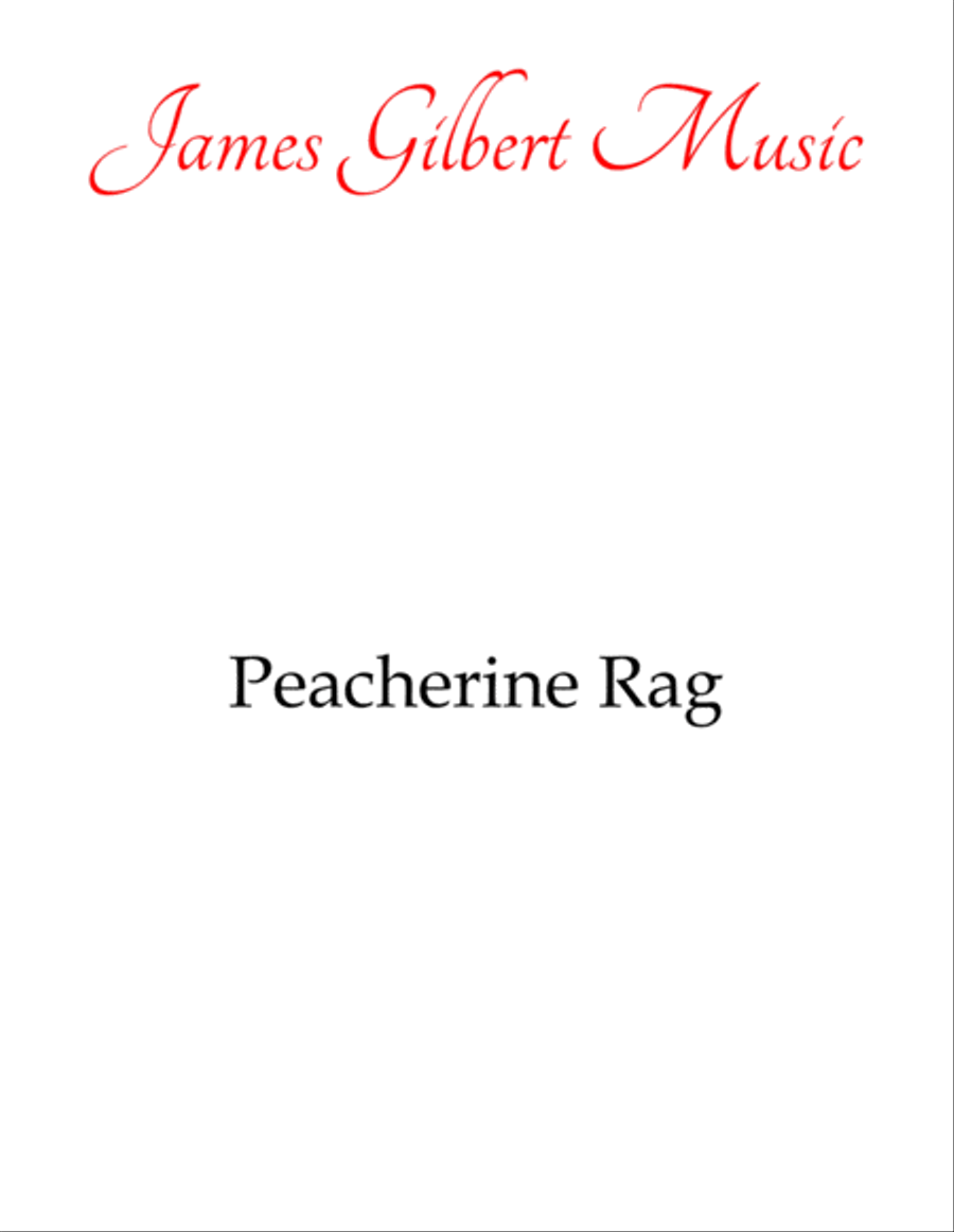 Peacherine Rag Piano Solo scores gallery preview page 1