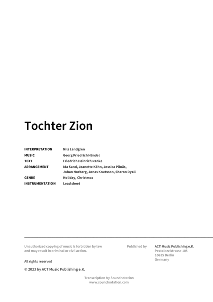 Tochter Zion image number null
