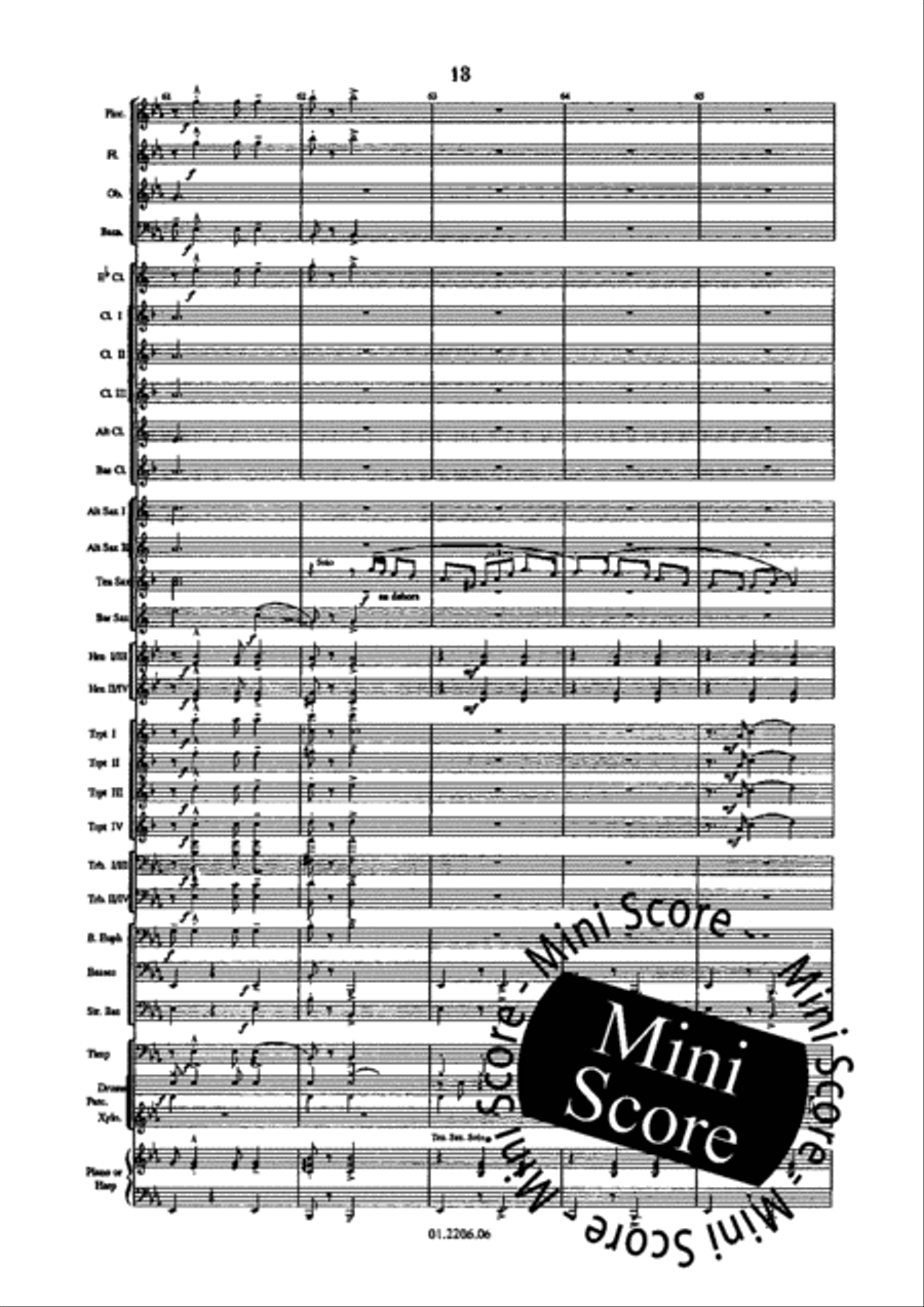 Glenn Plays Afer The Ball Concert Band scores gallery preview page 17