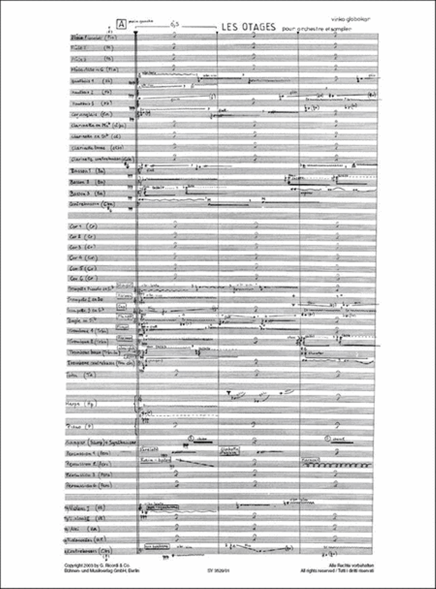 Les Otages Orchestra scores gallery preview page 2