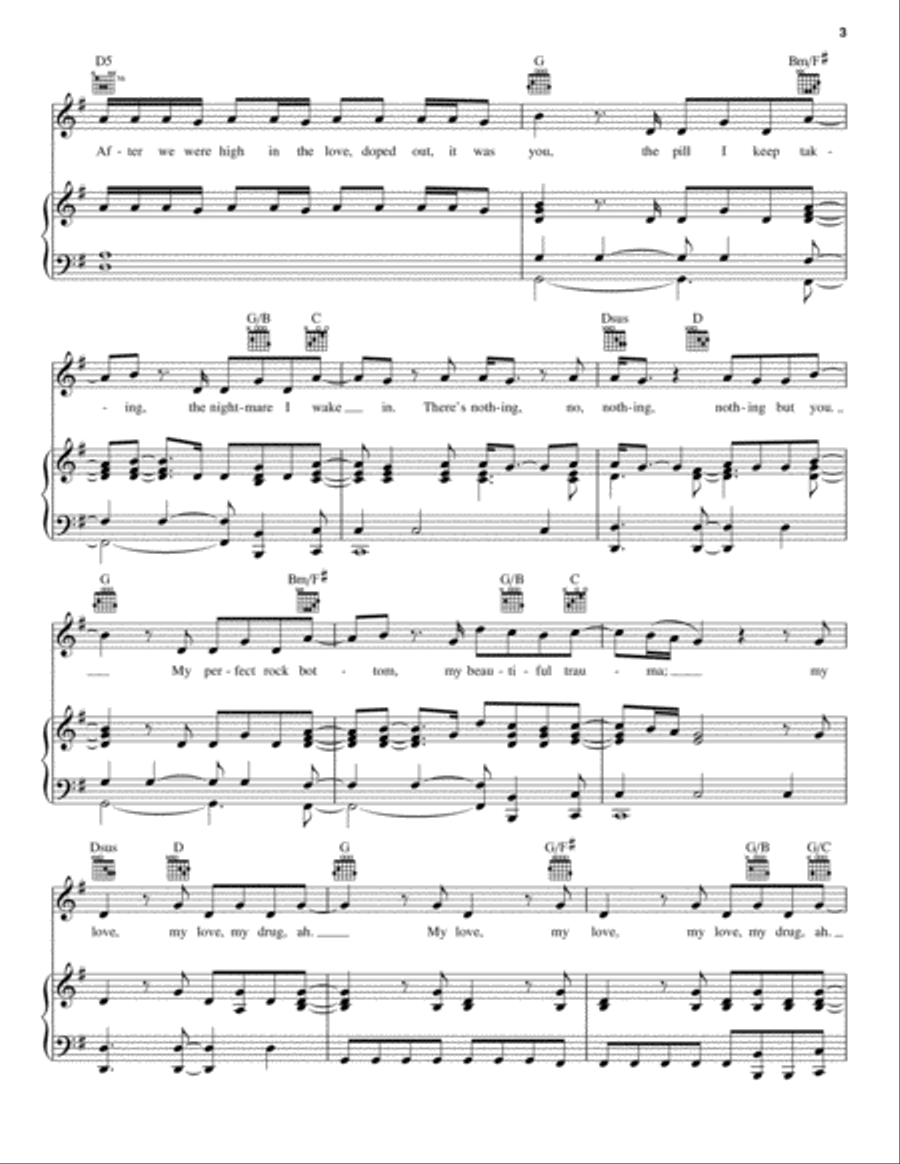 Beautiful Trauma Beautiful Trauma Piano, Vocal, Guitar scores gallery preview page 3