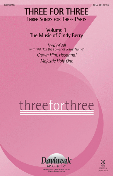 Three for Three (Three Songs for Three Parts) image number null