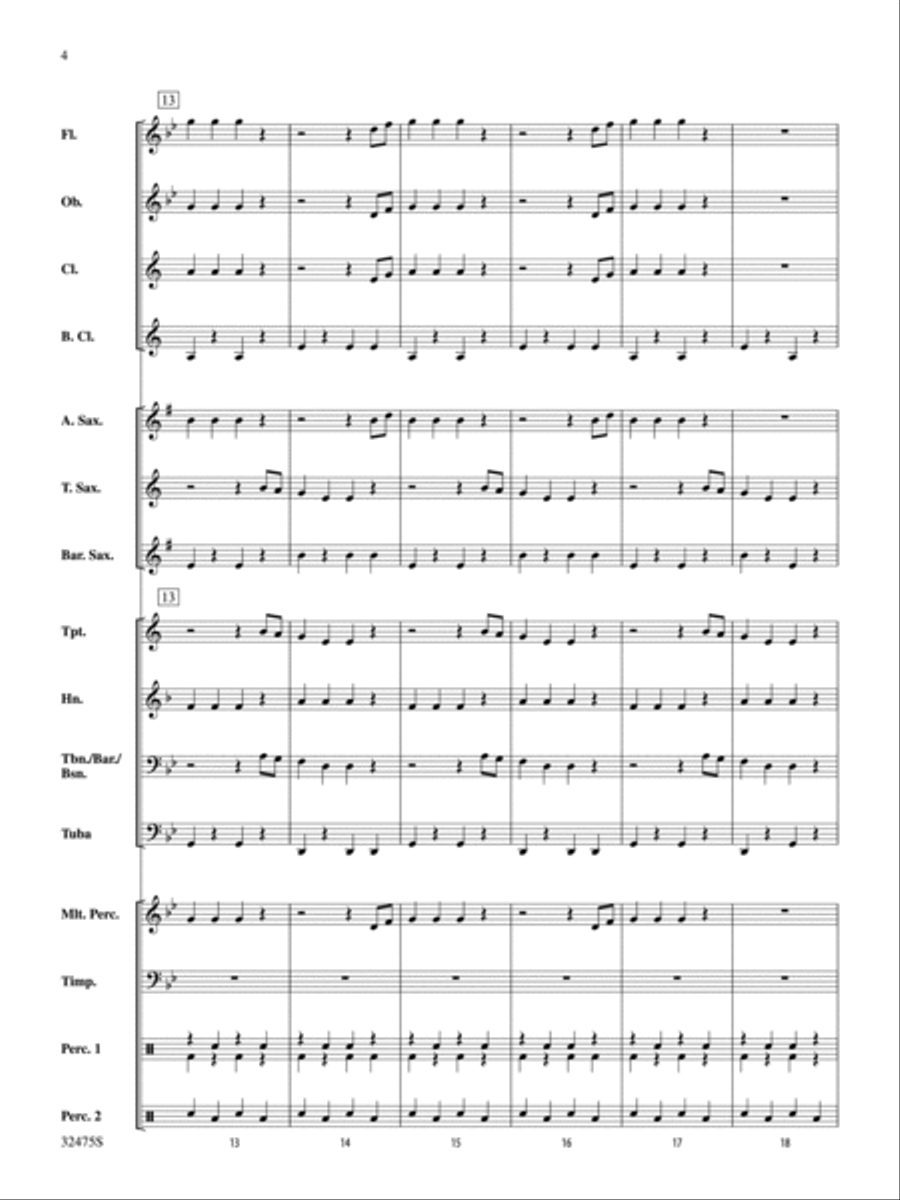 I'm an Old Cowhand (from the Rio Grande) Concert Band scores gallery preview page 4