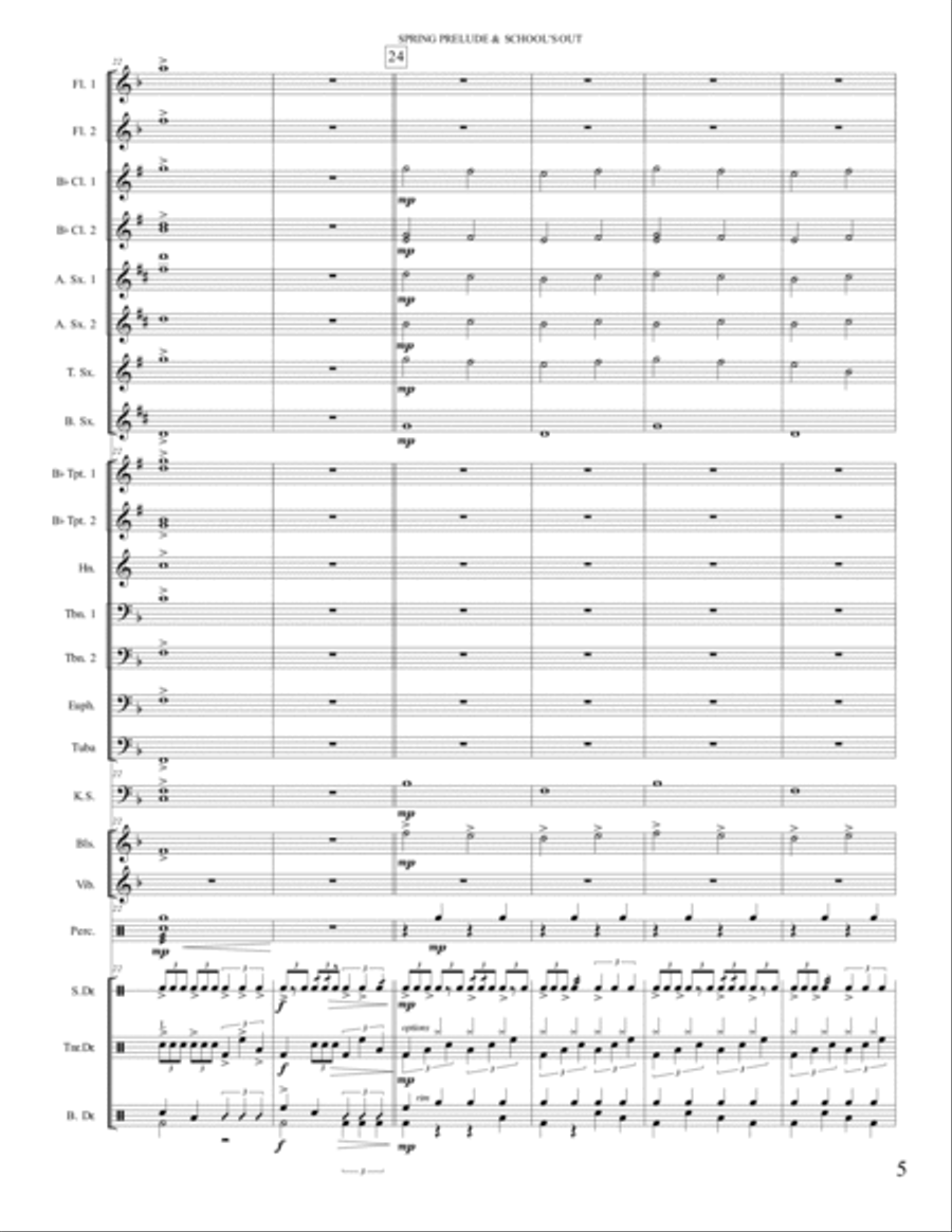 School's Out School's Out Marching Band scores gallery preview page 5