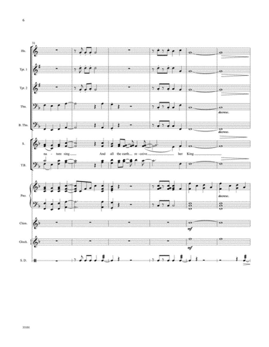 Let Heaven and Nature Sing: Score
