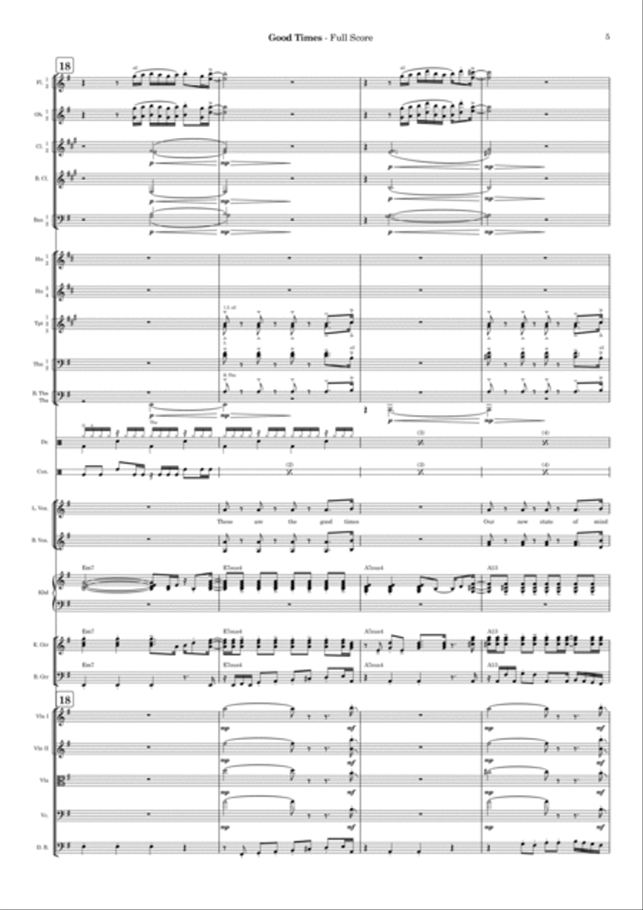 Good Times Full Orchestra scores gallery preview page 5