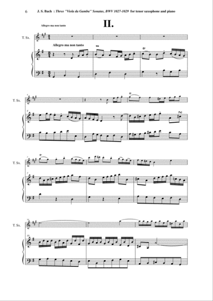J. S. Bach: Three 