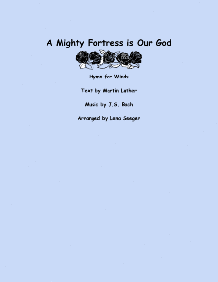 A Mighty Fortress is Our God (flute quartet)