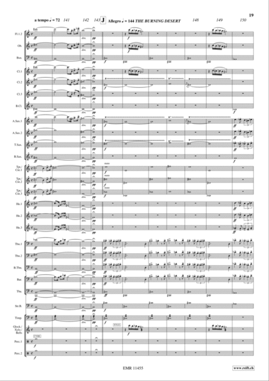 Ben Hur Suite Concert Band scores gallery preview page 20