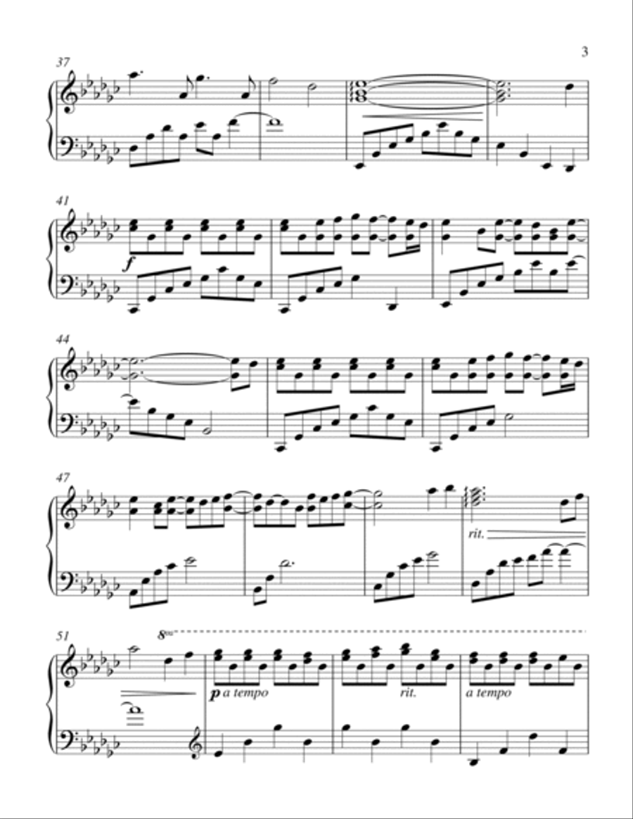 Cry of Wind Piano Solo scores gallery preview page 3
