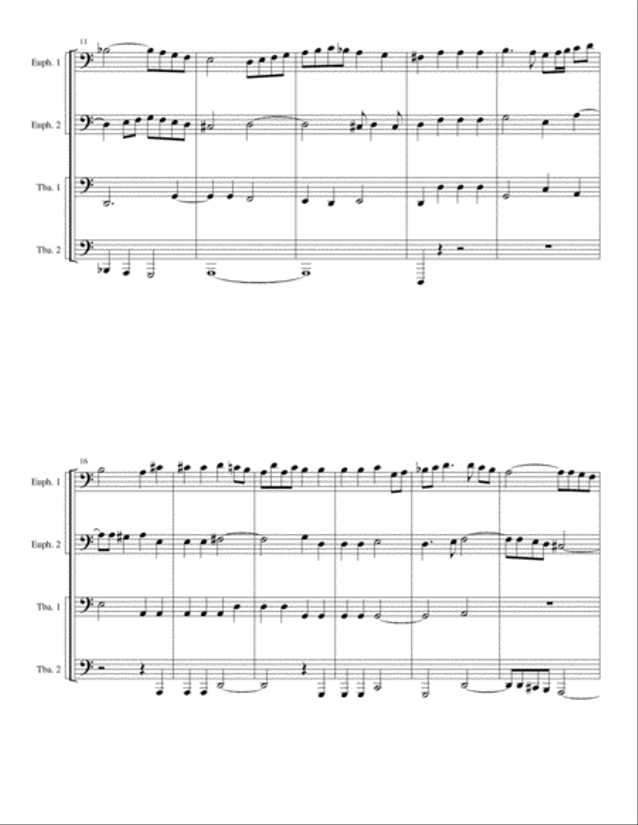 Four Praeambulums Brass Ensemble scores gallery preview page 6