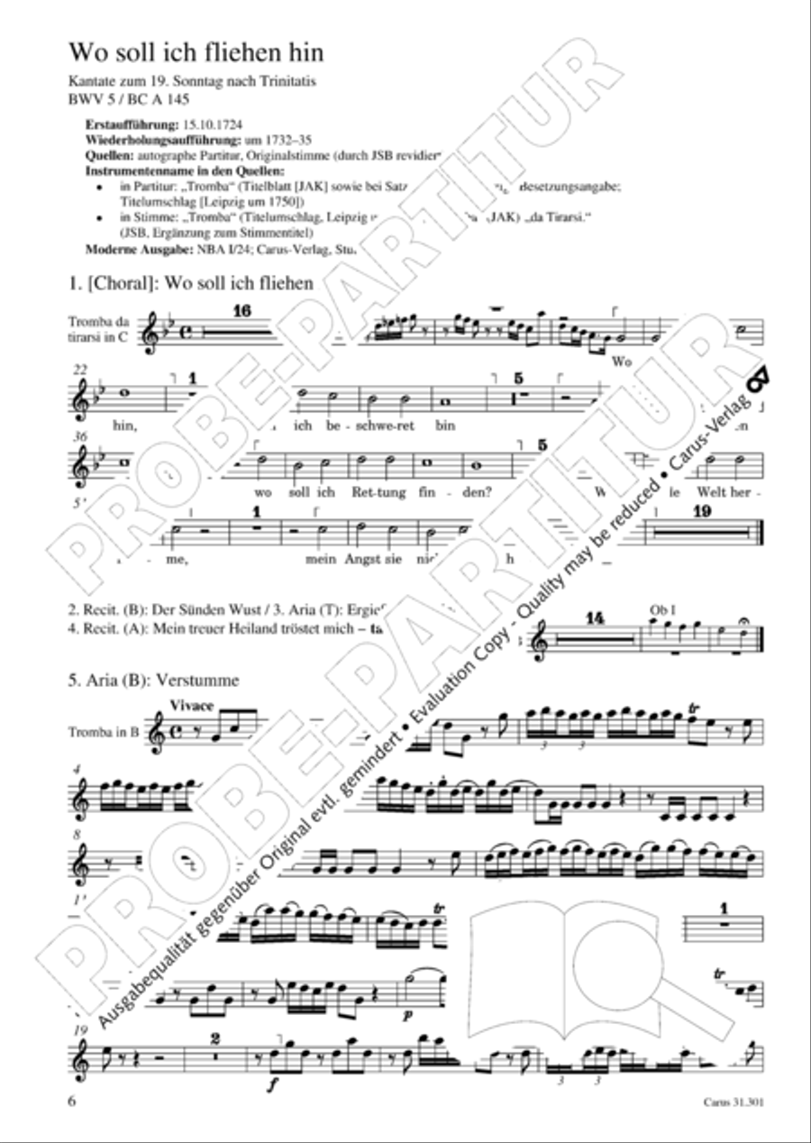 Bach for Brass 1: Cantatas I Voice scores gallery preview page 15