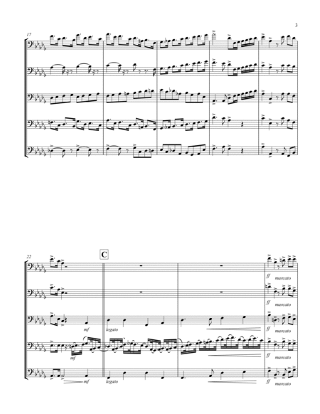 Coronation March (Db) (Trombone Quintet)