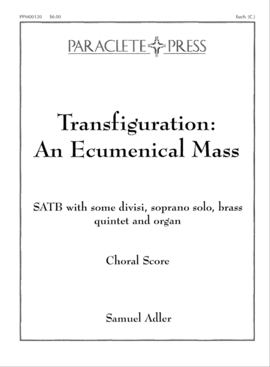Transfiguration: An Ecumenical Mass Divisi scores gallery preview page 2