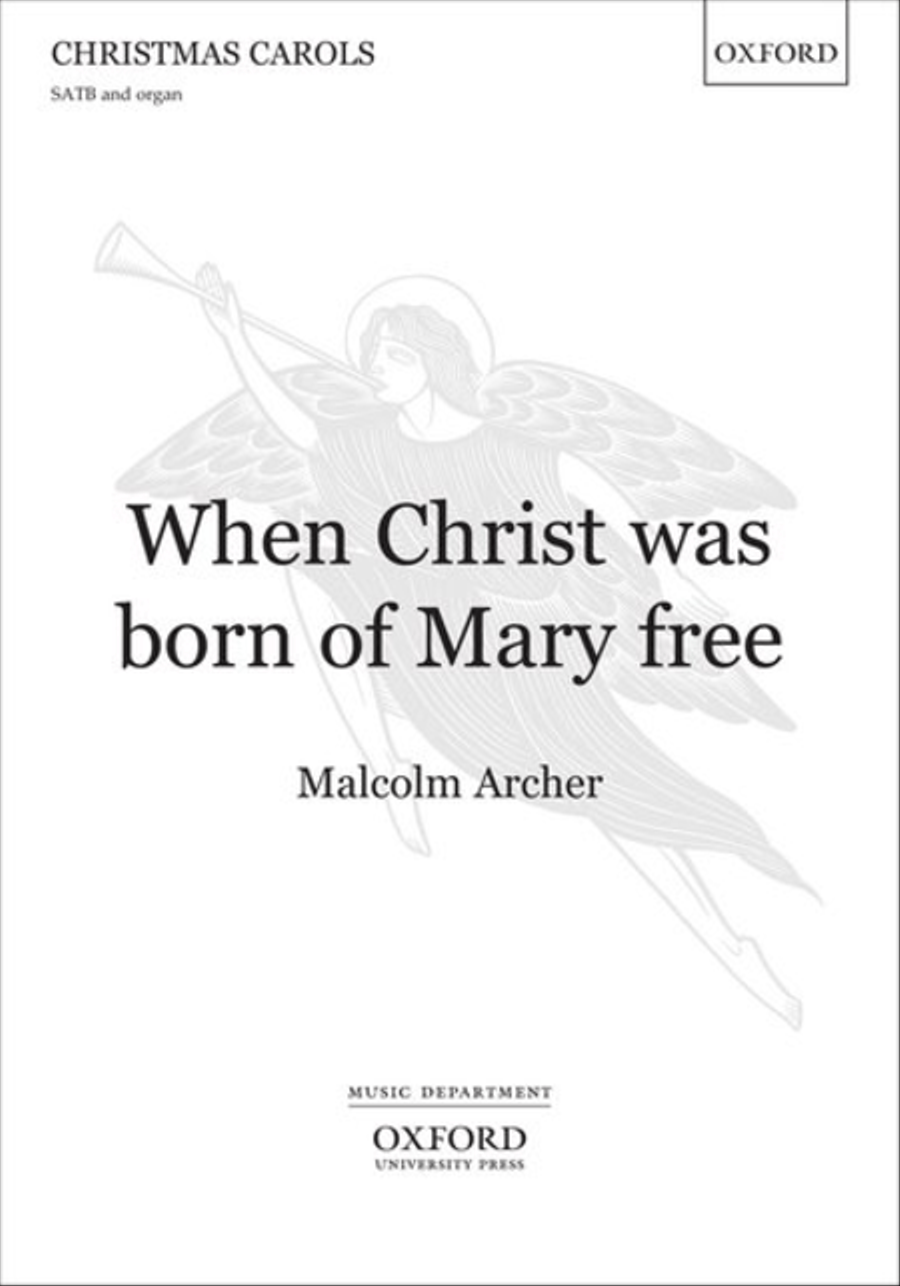 When Christ was born of Mary free 4-Part scores gallery preview page 1