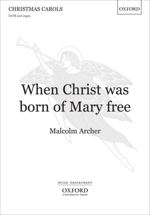 Book cover for When Christ was born of Mary free