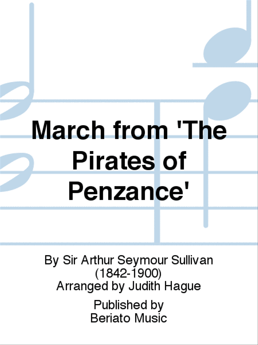 March from 'The Pirates of Penzance' Brass Quartet scores gallery preview page 1