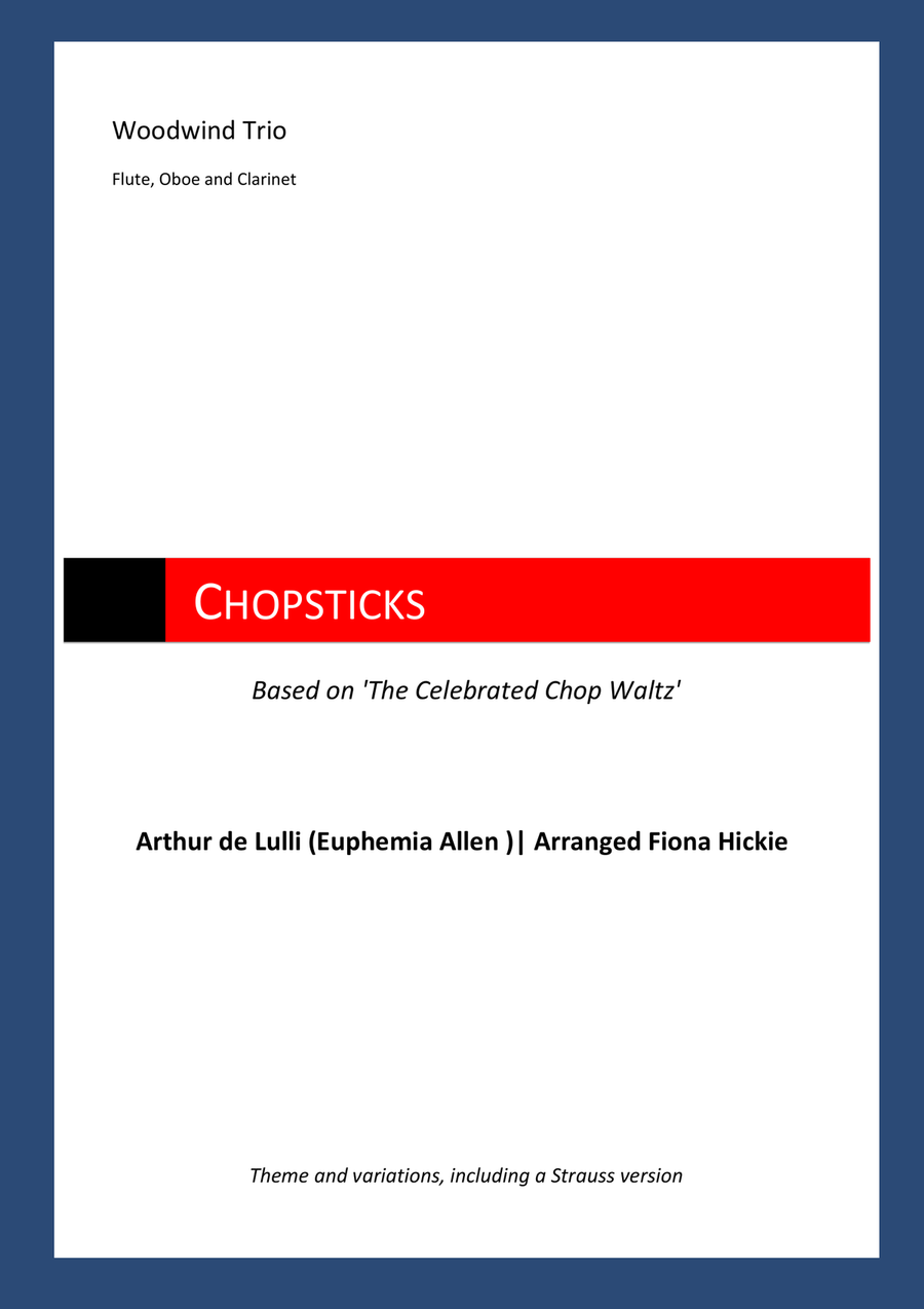 Chopsticks Woodwind Trio scores gallery preview page 1