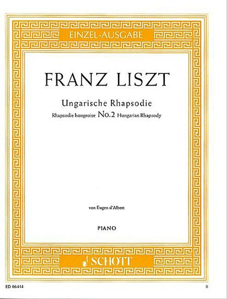 Hungarian Rhapsody No.2 in C-sharp Minor Piano Solo scores gallery preview page 1