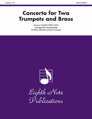 Book cover for Concerto for Two Trumpets and Brass