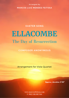 Book cover for ELLACOMBE (The Day of Resurrection) - Viola Quartet