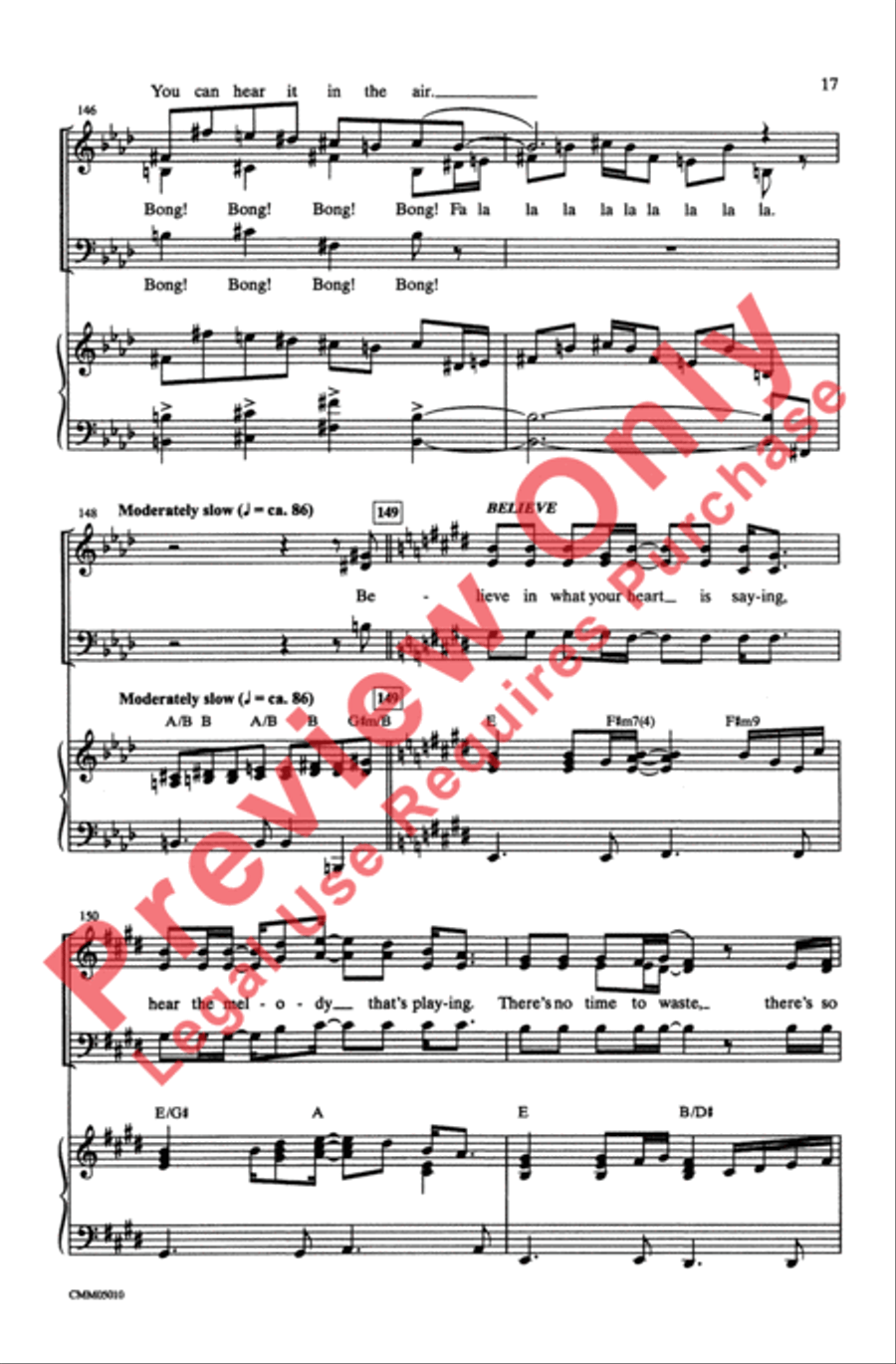 The Polar Express: A Choral Medley 3-Part scores gallery preview page 17